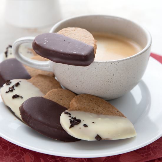 Keto Espresso Shortbread Cookies