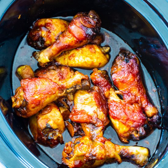 Slow Cooker Garlic Peach Chicken
