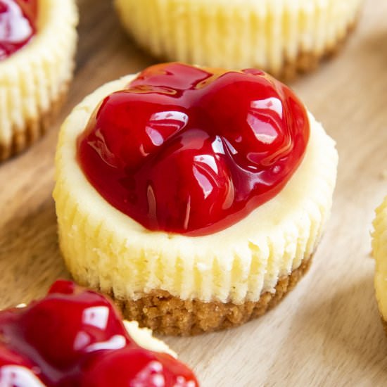 Mini Cherry Cheesecakes