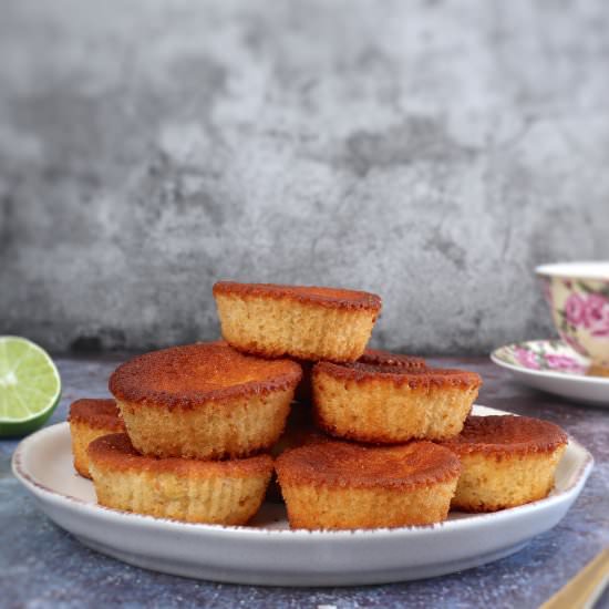 Lime yogurt muffins