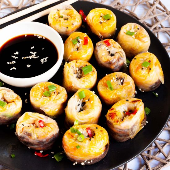 Vegan Hoisin Duck Dumplings