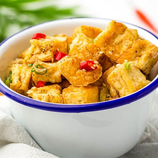 Air Fryer Salt and Pepper Tofu