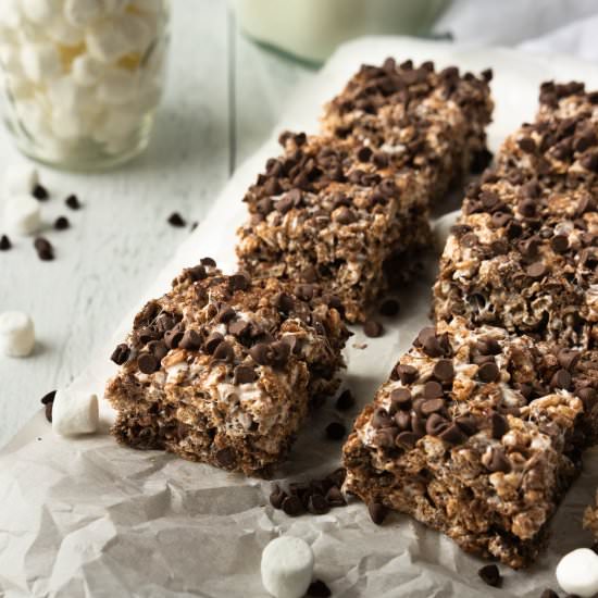 Chocolate Rice Crispy Treats