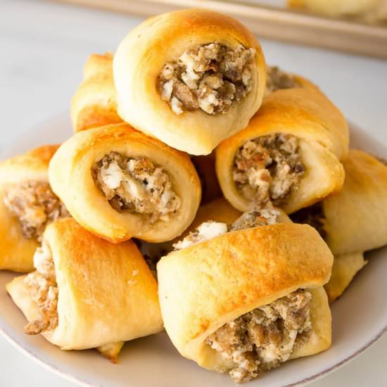 Sausage Cream Cheese Crescent Rolls