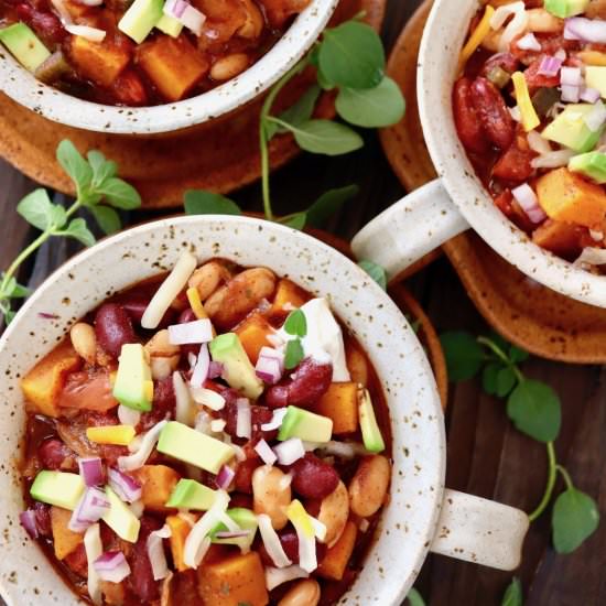 Roasted Butternut Squash Chili