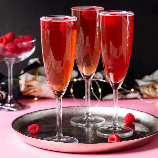chambord champagne cocktail