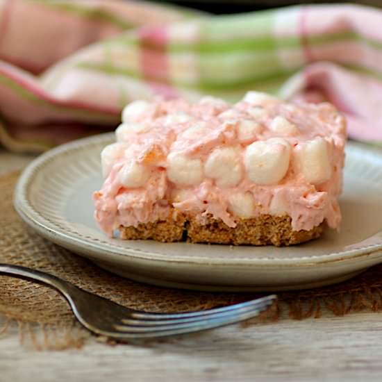 Tropical Cherry Ambrosia Squares