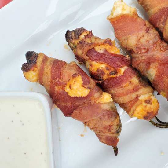 Bacon Wrapped Jalapeno Poppers