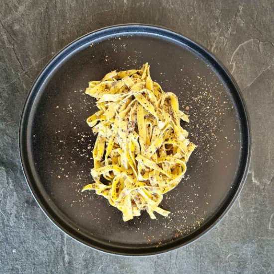 Truffle Pasta with Homemade Salsa