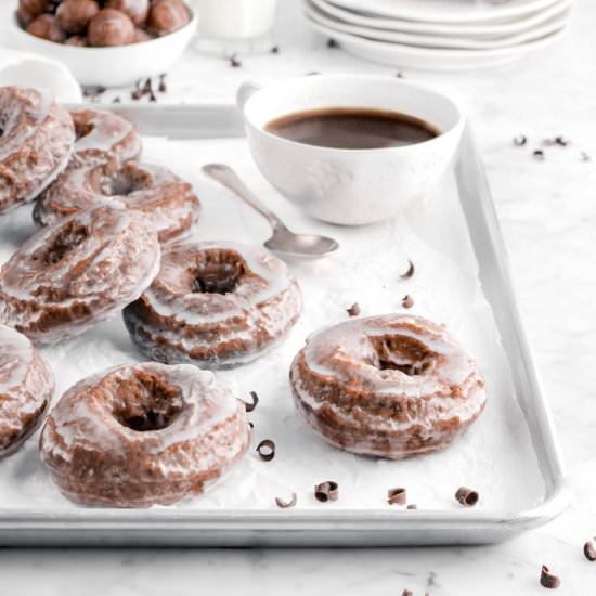 Old Fashioned Chocolate Doughnuts
