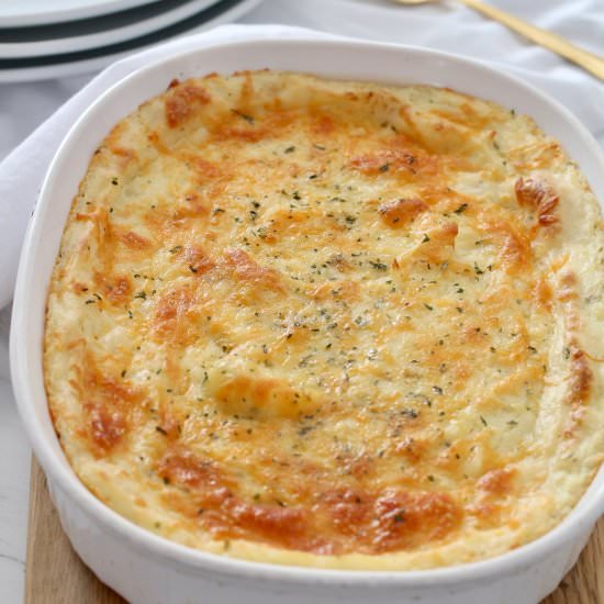 Make Ahead Cheesy Mashed Potatoes