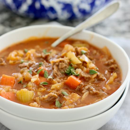 CABBAGE ROLL SOUP!