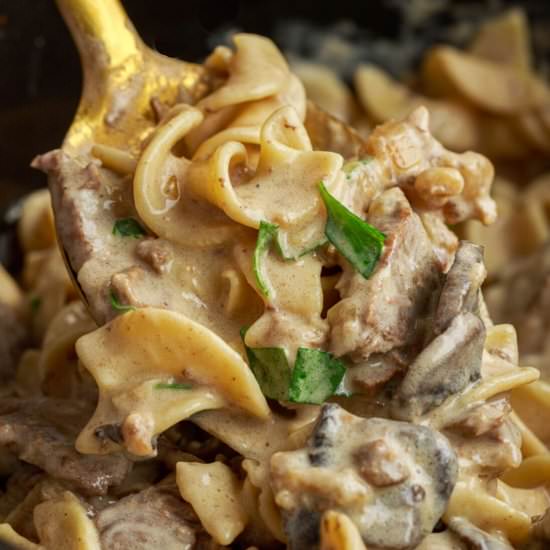 Crockpot Beef Stroganoff