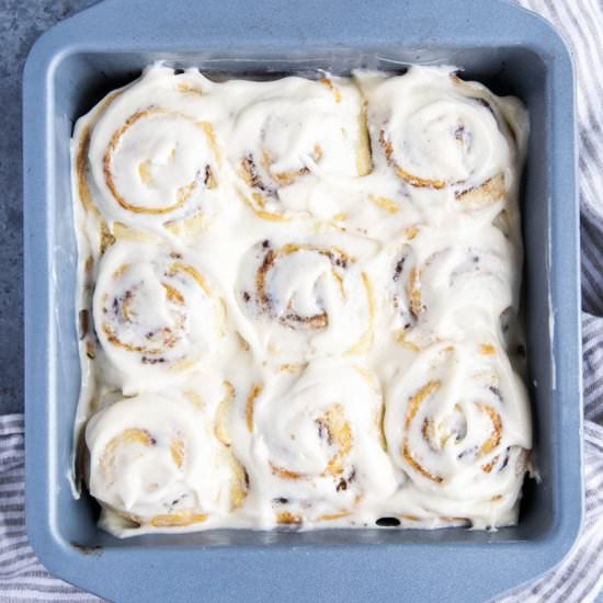 No Yeast Cinnamon Rolls