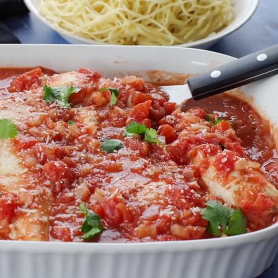Baked Chicken Cacciatore