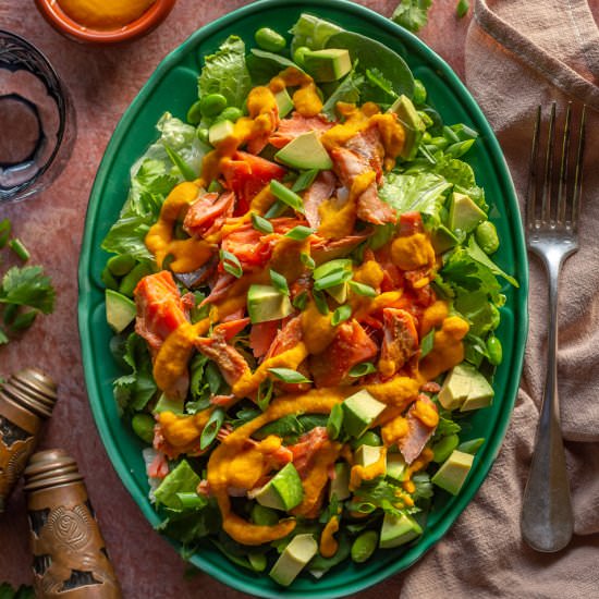 Miso Salmon Salad