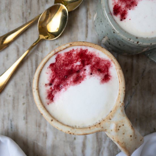 Rose Vanilla Tea Latte
