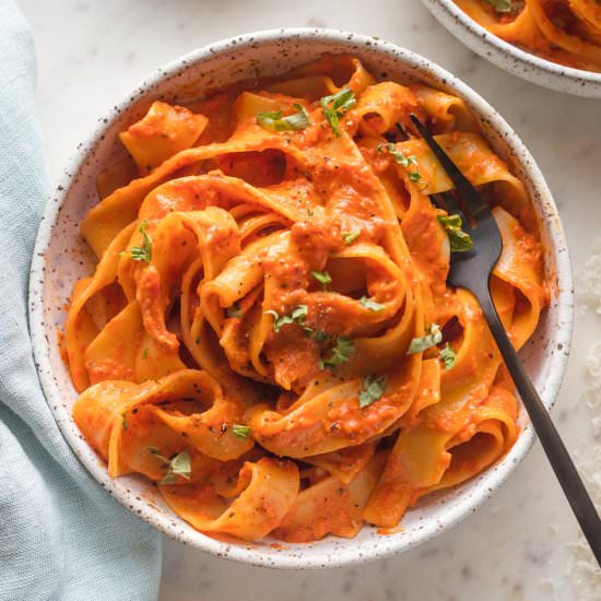Roasted Red Pepper Pasta