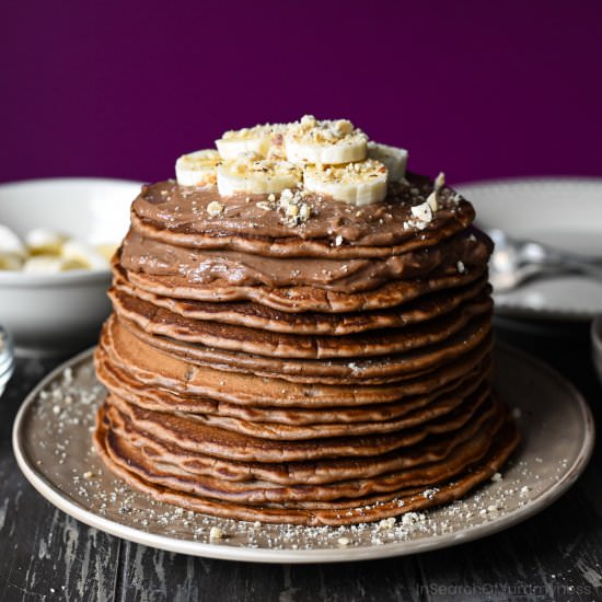Nutella Pancakes with Mascarpone