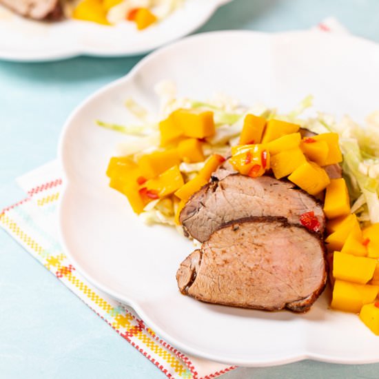 Pork Tenderloin with Mango Salsa