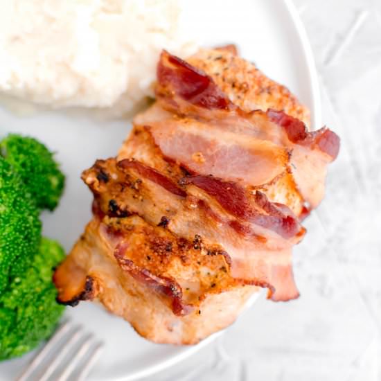 Bacon Wrapped Pork Chops
