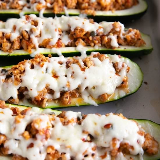 Stuffed Zucchini Boats