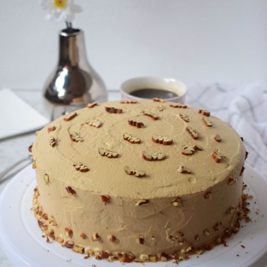 coffee and walnut cake