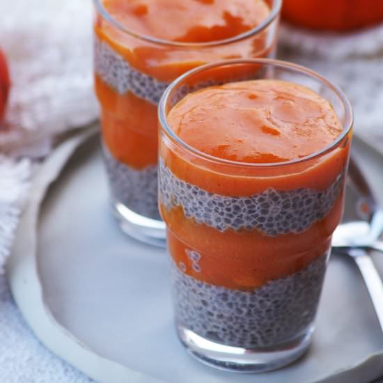 Vegan Persimmon Chia Pudding