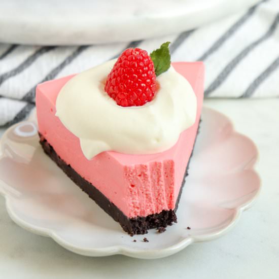 No-Bake Raspberry Cheesecake