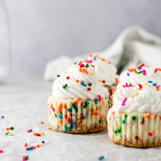 Funfetti Mini Cheesecakes