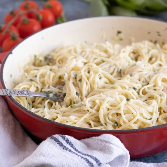 Easy Angel Hair Pasta with Herbs