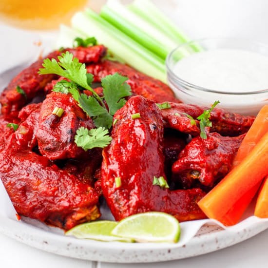 Air Fryer Honey Hot Wings