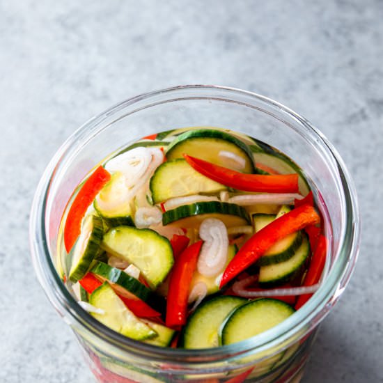 Thai Style Quick Pickled Cucumbers