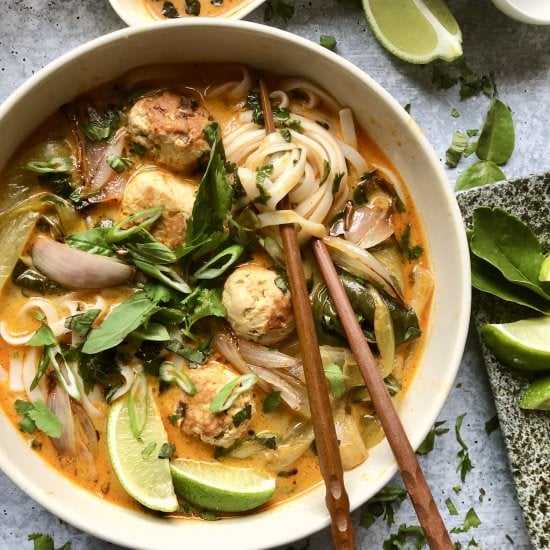 Thai Coconut Curry Noodle Soup