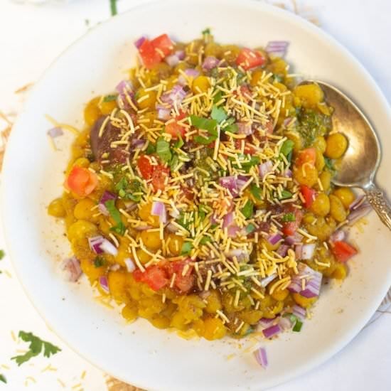 Easy Ragda Chaat