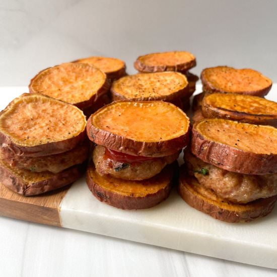 Turkey Sweet Potato Sliders (Paleo)