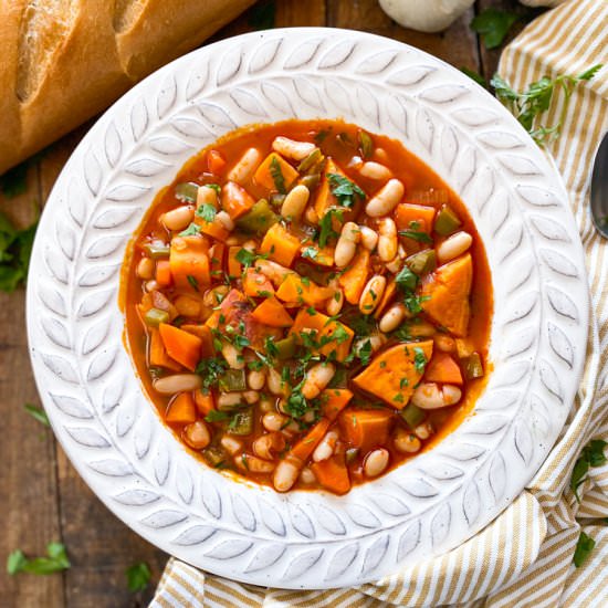 White Bean & Sweet Potato Stew