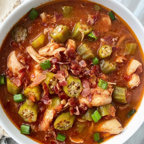 Chicken with Okra and Tomatoes