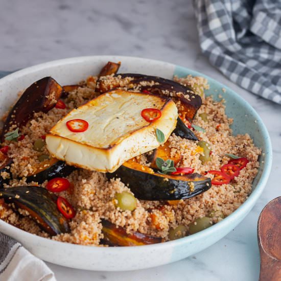 couscous salad with roasted squash