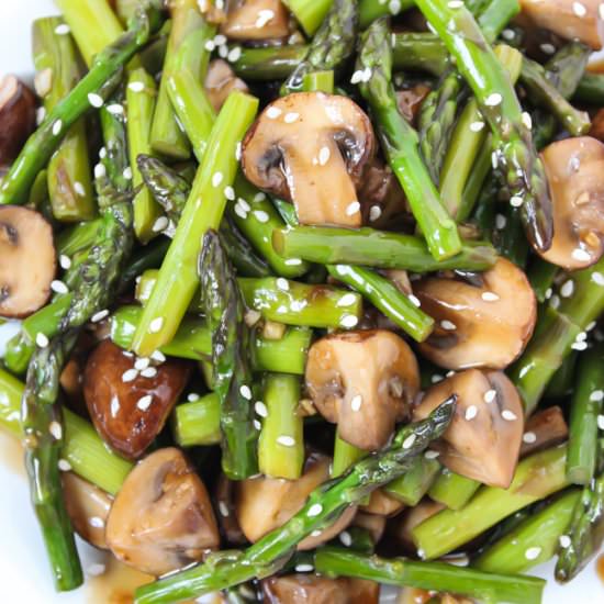Asparagus Mushroom Stir-Fry