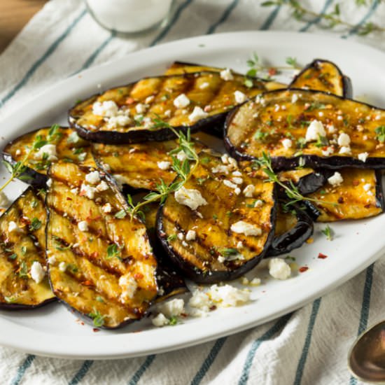 WW Balsamic Grilled Eggplant