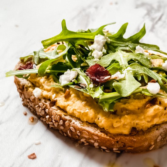 Easy Smashed Chickpea Salad Toasts