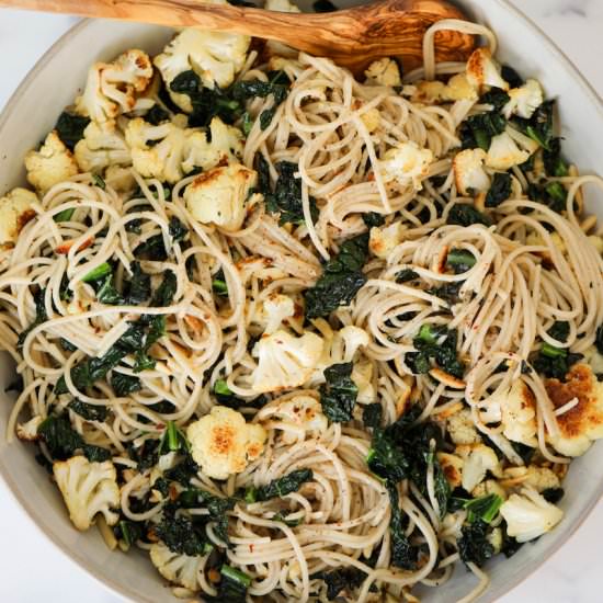 Roasted Cauliflower Pasta