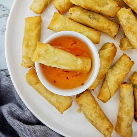 Air Fryer Frozen Spring Rolls