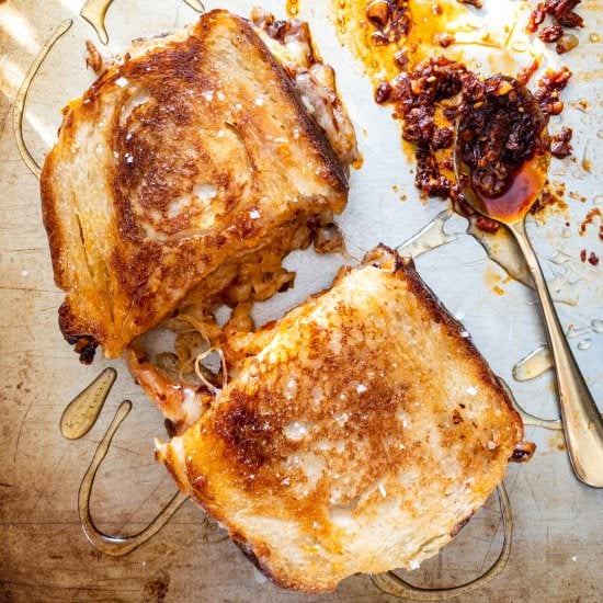 Chili Crisp & Honey Grilled Cheese