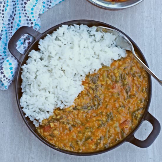 Beets Green Dal Tadka