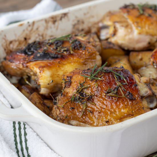 Rosemary and Thyme Chicken Thighs