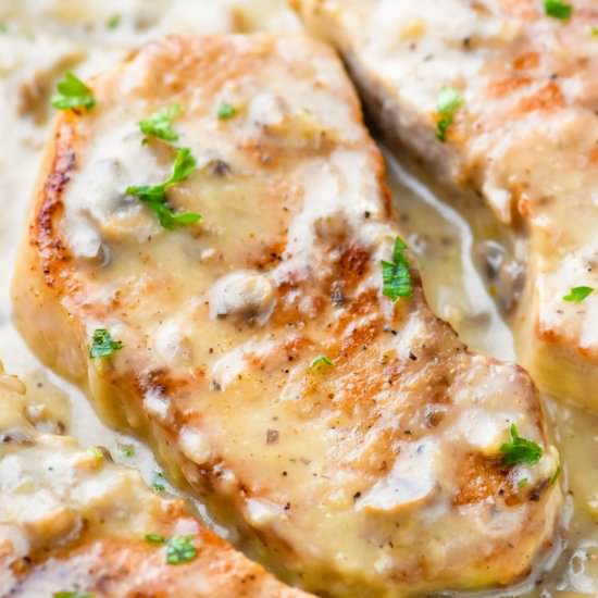 Cream of Mushroom Pork Chops