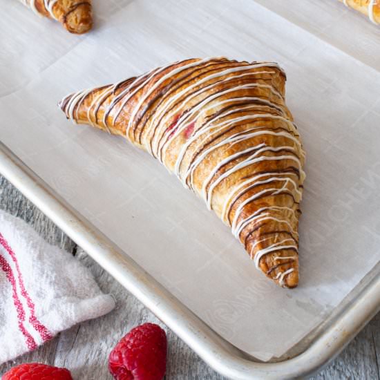 Chocolate Raspberry Turnovers
