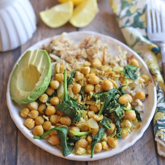Chickpea scramble